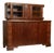 Art Deco Figured Walnut Sideboard Buffet or Bar Cabinet With Vitrine, Circa 1930 For Sale