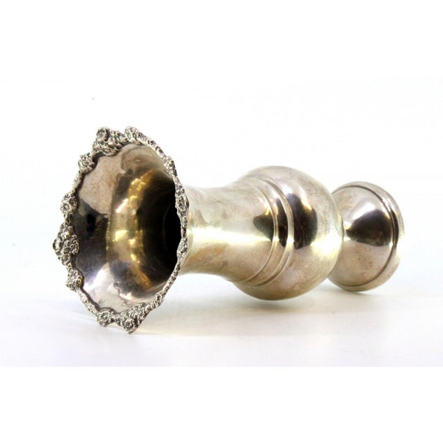 Silver Jug with Floral Motifs in Relief Cut-Out Frieze For Sale - Image 4 of 7