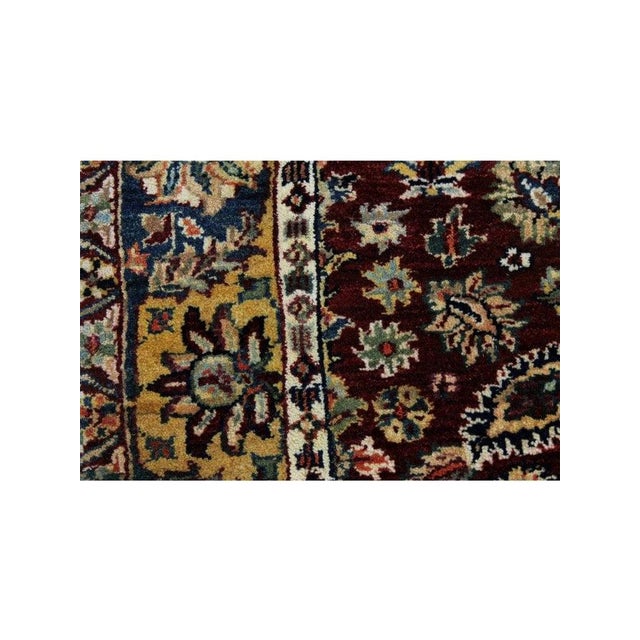 Indian 1990s Handwoven Indian Mughal Runner Rug 3x12 For Sale - Image 3 of 8