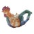 Vintage Colorful Ceramic Rooster Teapot For Sale