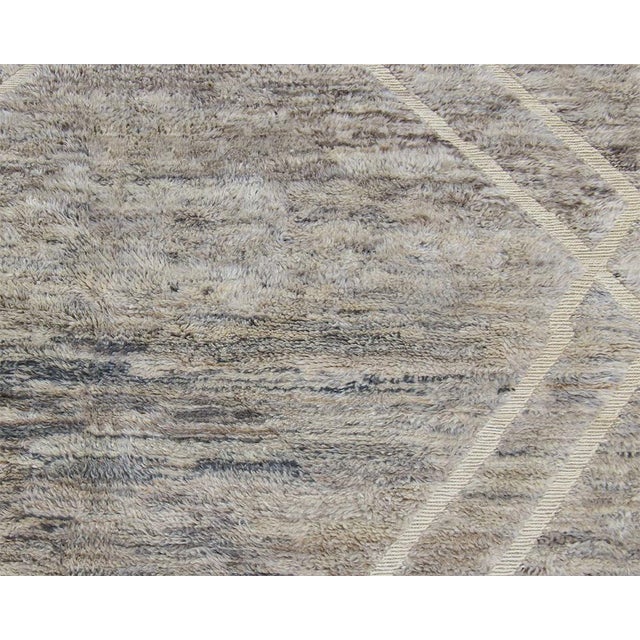 2020s Diamond Trellis Hand-Knotted Wool Rug | 10' X 7'2" | One of a Kind For Sale - Image 5 of 11