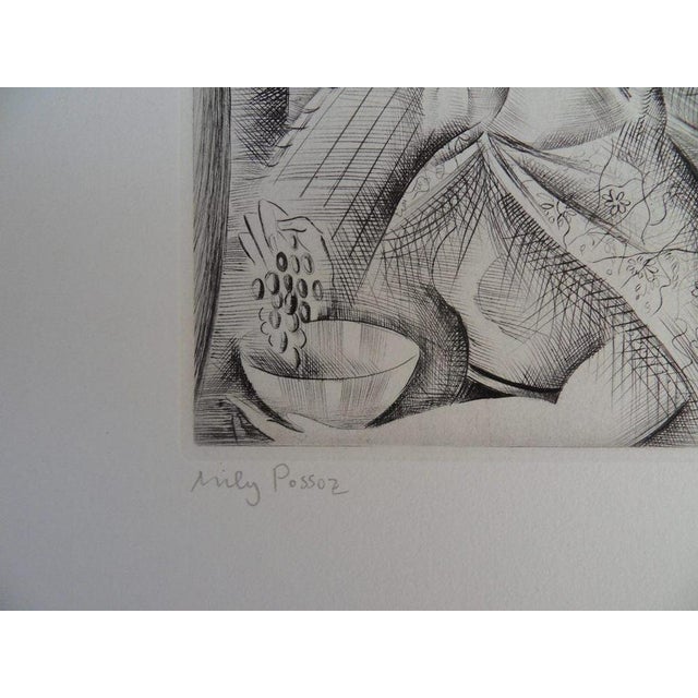 Mily Possoz, L'Eglise de Fontenay, Etching For Sale - Image 5 of 7