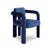 Contemporary Double Arch Dining Chairs in Navy Blue Cotton Velvet from Insidherland, Set of 8 For Sale - Image 3 of 14