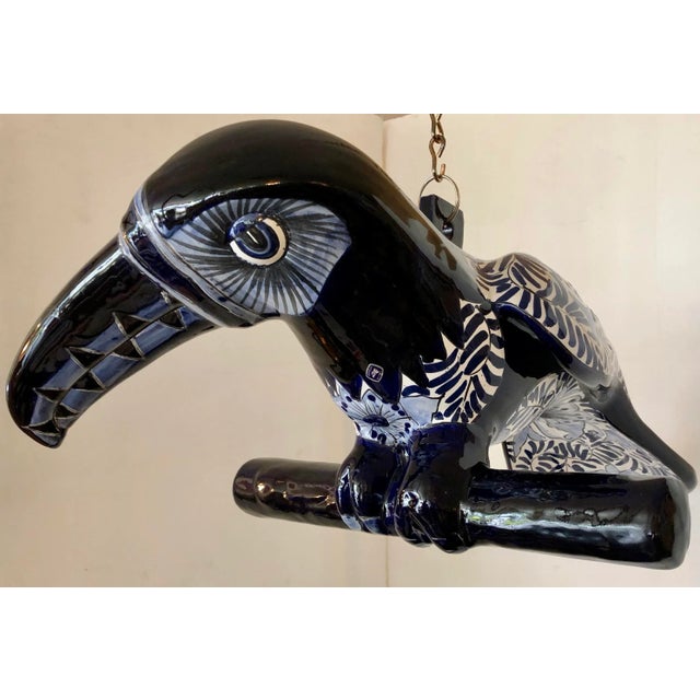 Large Ceramic Toucan Made in Mexico For Sale - Image 4 of 10