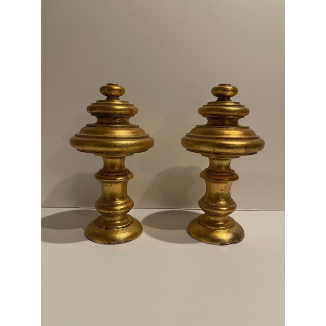 Traditional Gold Gilt Wood French Tie Backs or Decorative, Late 19th Century - A Pair For Sale - Image 3 of 7