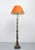 1950s Baroque Revival Brass Floor Lamp, France, 1950s For Sale - Image 5 of 8