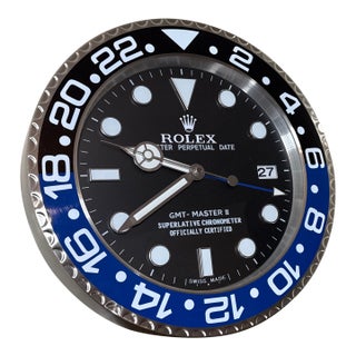 Vintage Pepsi Oyster Perpetual Submariner Wall Clock From Rolex For Sale