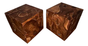 Late 20th Century Teak Week Side Tables - a Pair