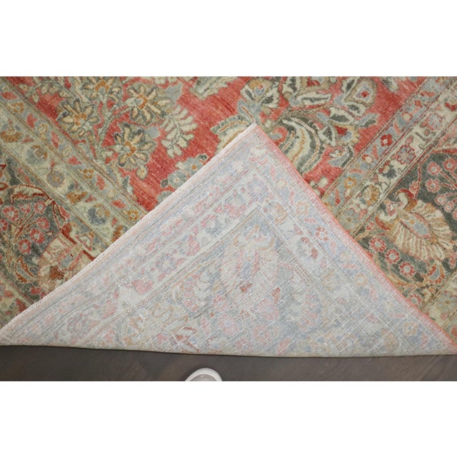 Antique Zabihi Collection Persian Sarouk Rug - 8'11" x 11' For Sale - Image 9 of 10