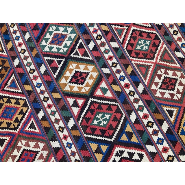 Textile Antique Caucasian Shirvan Kilim Rug, 1890s For Sale - Image 7 of 12