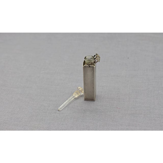 Art Deco 1920s Art Deco Period Sterling Silver Scent Bottle For Sale - Image 3 of 6