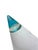 White Vintage Cone Pyramid Table Lamp in White and Blue Murano Glass by Giusto Toso for Leucos, 1970s For Sale - Image 8 of 12