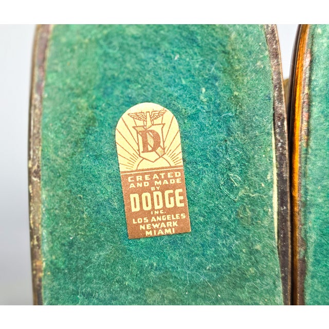 1930s Vintage Art Deco Ray Dodge Bronze Trojan Horse Bookends For Sale - Image 9 of 9