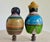 Mexican Pottery Figural Lamp Finials on Bronze Hardware - A Pair For Sale - Image 4 of 8