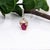 Metal Ruby Pendant W Earth Mined Diamonds in Solid 14k Dual Tone Gold | Oval 6x4mm For Sale - Image 7 of 10