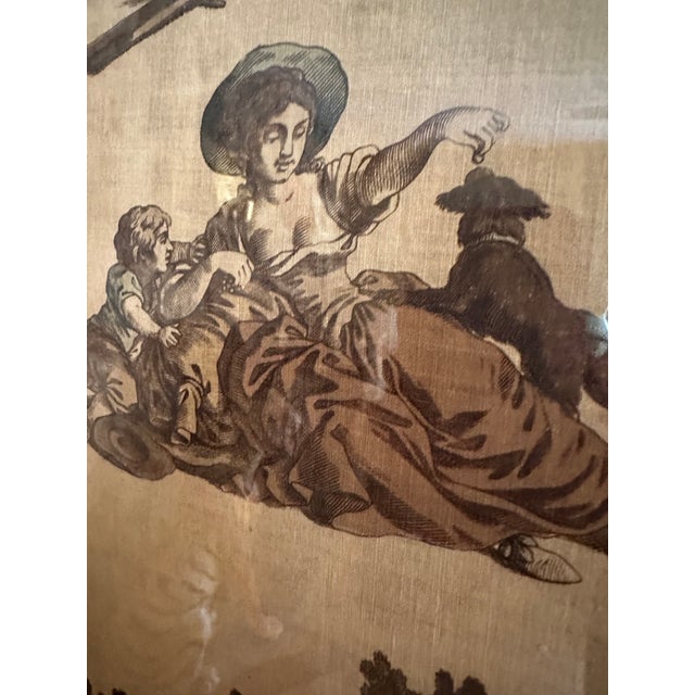 1700s Framed Textile 18th Century For Sale - Image 9 of 13