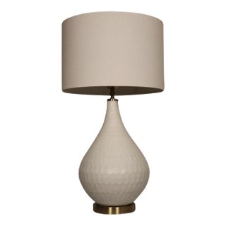 Mid 20th Century Murano Due Style Etched Table Lamp For Sale