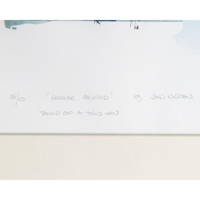 1983 “Warrior Pacified” Lithograph by John Neeson For Sale In Indianapolis - Image 6 of 7