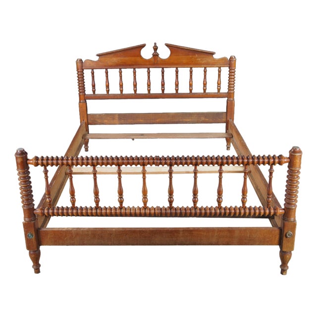 Vintage Pennsylvania House Jenny Lind Style Cherry Full Size Spindle Bed For Sale