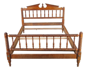 Vintage Pennsylvania House Jenny Lind Style Cherry Full Size Spindle Bed