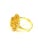 2000 - 2009 Bochic “Orient” Vintage Yellow Sapphire Cluster Ring Set In 18K Gold & Silver For Sale - Image 5 of 9