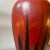 Red 1976 Modernist Red and Black Fat Lava Ceramic Stromboli Big Vase by Ceramano For Sale - Image 8 of 9