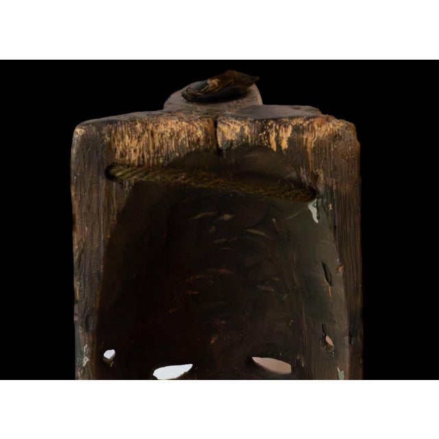 Late 20th Century Hand-Carved Igbo-Style Agbogho Mmuo Mask For Sale - Image 11 of 12