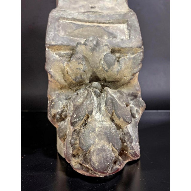Gray Large Vintage French Architectural Caryatid Corbels, 1970s, Set of 2 For Sale - Image 8 of 10