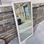 Mid-Century White and Gilt Faux Bamboo Floor Mirror For Sale - Image 4 of 9
