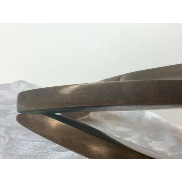 Metal Mid 20th Century Bronze Sculpture Signed Arleen Eichengreen & Nancy Gensburg 10/12 For Sale - Image 7 of 7