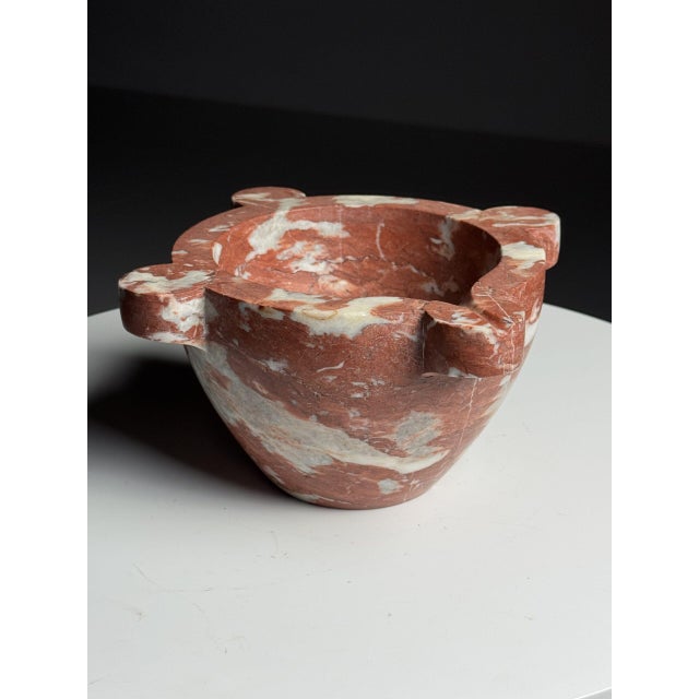 Stone 20th Century Red Marble Mortar For Sale - Image 7 of 13