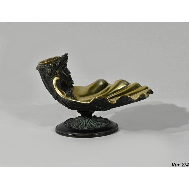 Metal Inkwell in Double Patina Bronze, Late 19th Century For Sale - Image 7 of 18