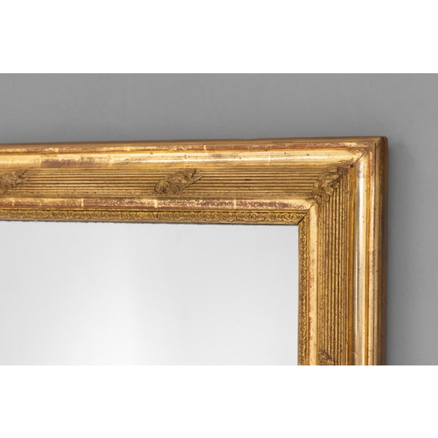 Reeded Overmantel Mirror, 1860s For Sale - Image 4 of 7