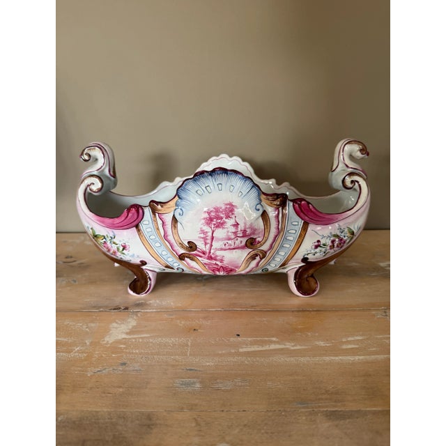 Blue Planter from Saint Clément, 1890s For Sale - Image 8 of 8