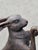 Brown Large Cast Bronze Boxing Hares Sculptures For Sale - Image 8 of 9