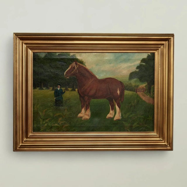 Pair of Antique English Horse Paintings For Sale - Image 10 of 17