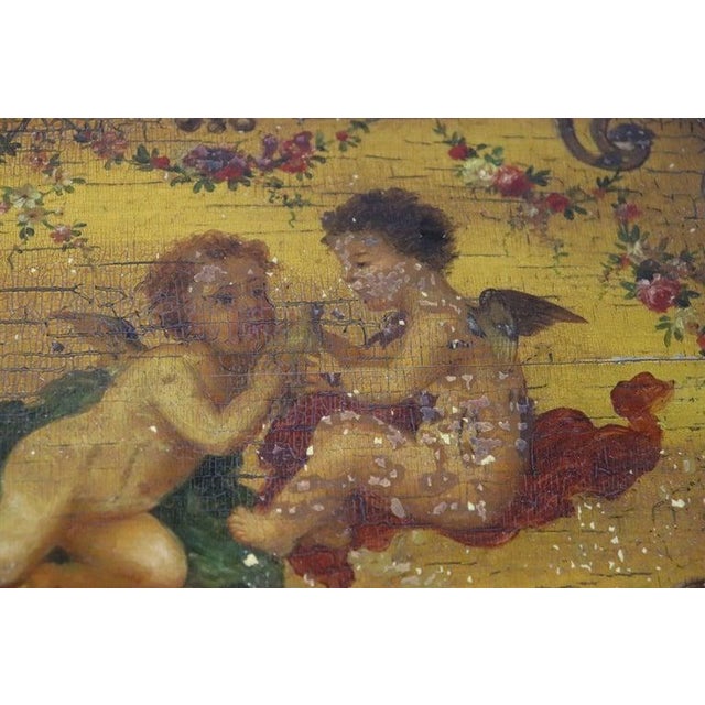 Paul Sormani Hand Painted Paul Sormani Ladies Roll Top Desk For Sale - Image 4 of 12