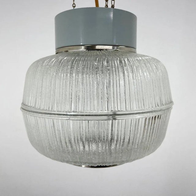Glass & Metal Pendant, Czechoslovakia, 1960s For Sale - Image 4 of 9