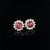 Rubellite Tourmaline Diamond Earrings 14k WG 2.55 TCW Certified For Sale - Image 12 of 14