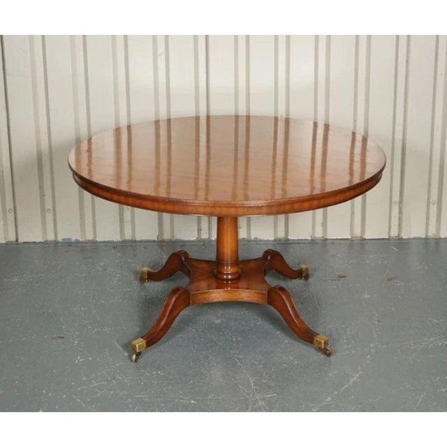 Circular Burr Walnut Dining Table from Beresford & Hicks London For Sale - Image 5 of 11
