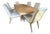 Caracole Fan Expanding Dining Table With Set of 8 Side Chairs For Sale