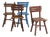Antique School Chairs, 1920, Set of 4 For Sale