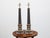 Mid-Century Modern Pair of French Midcentury Steel and Brass Truncated Obelisk Table Lamps For Sale - Image 3 of 10