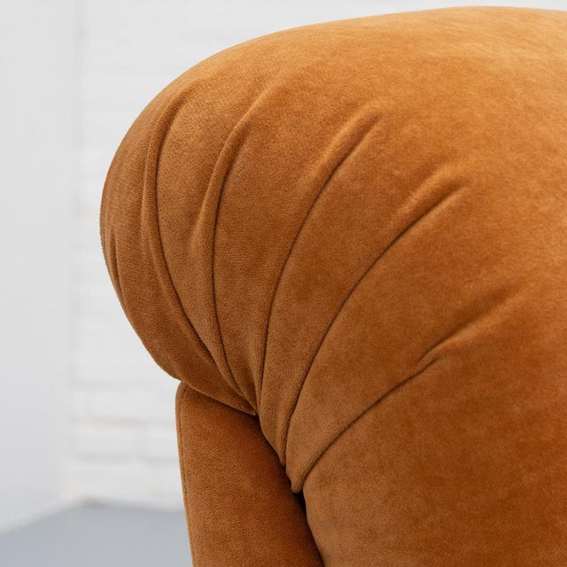 Vintage Italian Chair in Chenille, 1970s For Sale - Image 11 of 18