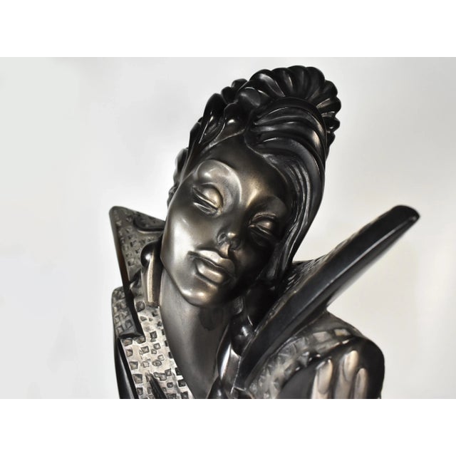 1990s Alexander Danel Austin Productions "Collar" Woman Bust Sculpture For Sale - Image 6 of 13