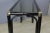 Black Mid Century Faux Bamboo Metal Console With Glass Top For Sale - Image 8 of 9
