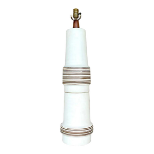 Vintage Midcentury Martz Signed Stacked Ceramic Table Lamp