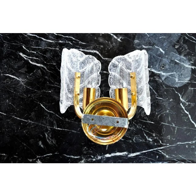 Metal Murano Glass Flower Wall Lights by Carl Fagerlund, 1970s For Sale - Image 7 of 8