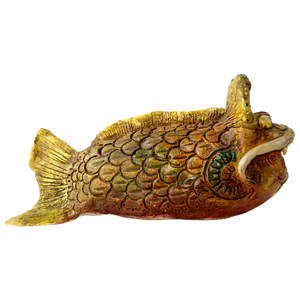 Art Ceramic Monster Fish by Tjen Tjauw-Soe, 1973