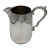 Early 20th Century Edwardian Silver Plate Creamer Jug With Scroll Handle For Sale